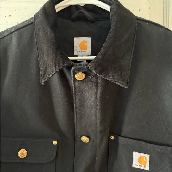 Carhartt firm duck blanket lined Chore coat. Black, Medium - Picture 2 of 5